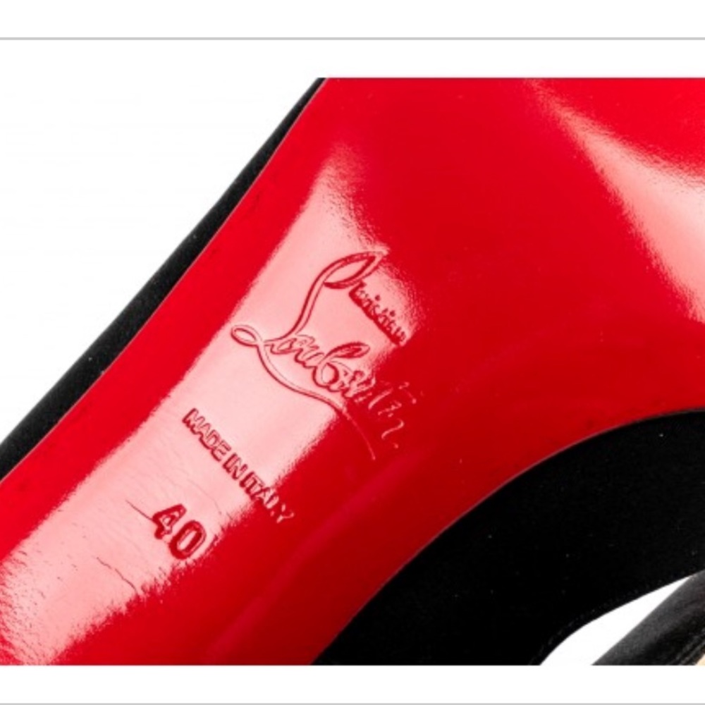 SOLD -New Christian Louboutin Satin Pumps - Picture 6 of 8
